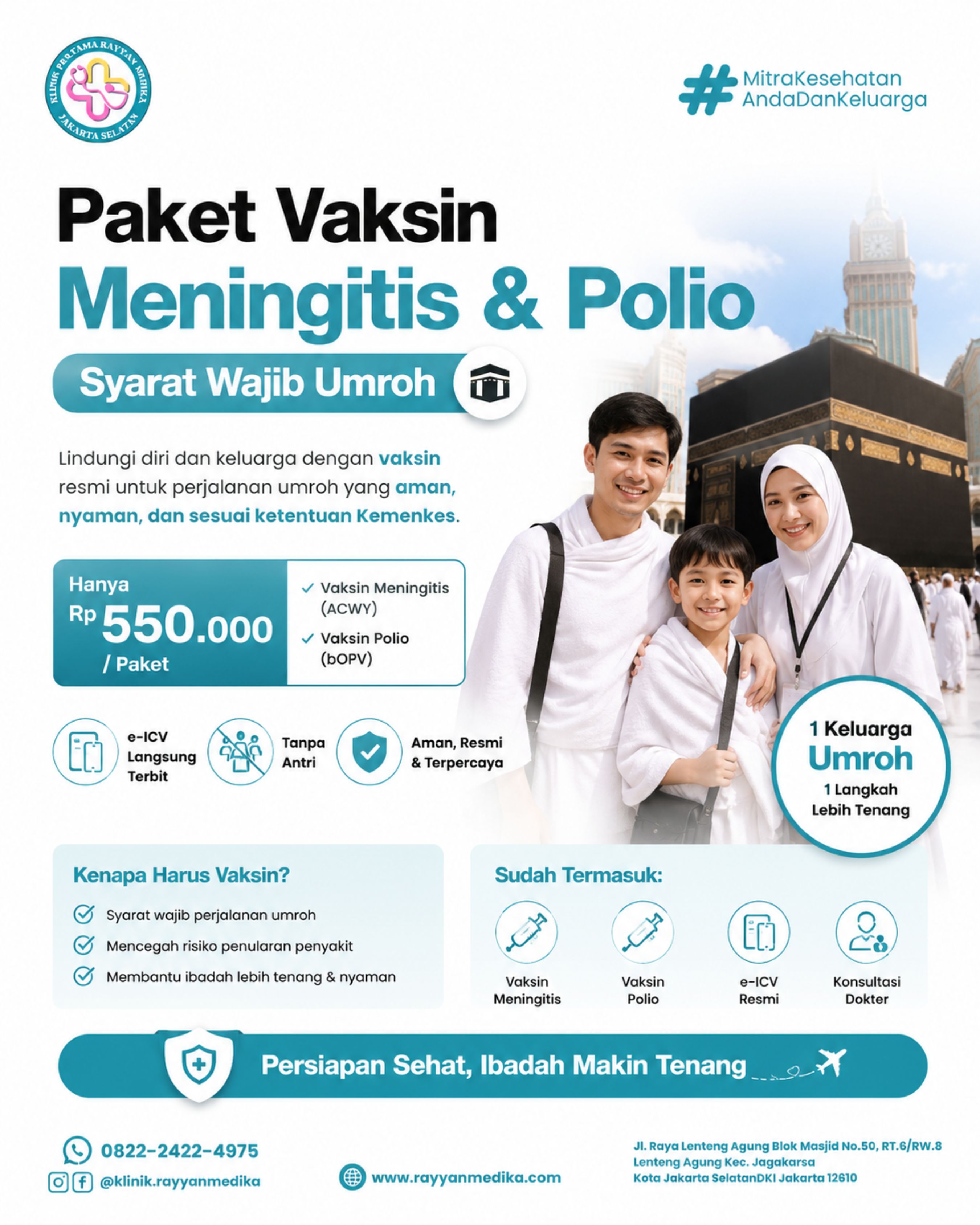 Klinik Vaksin Umroh Jakarta Selatan | Vaksin Meningitis Terdekat