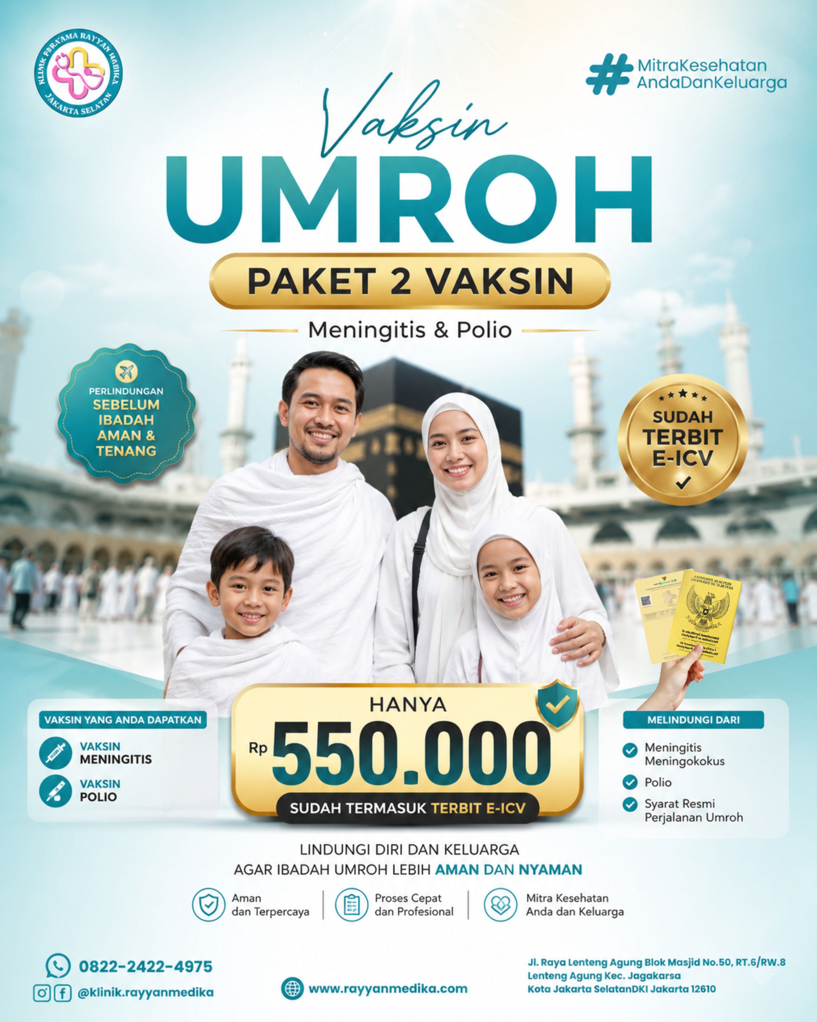 Klinik Vaksin Umroh Jakarta Selatan | Vaksin Meningitis Terdekat